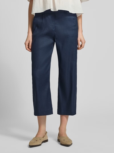 Raphaela By Brax Regular Fit Culotte aus Leinen-Mix Modell 'PAM' Marine 4