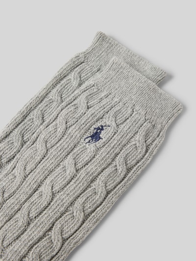Polo Ralph Lauren Sokken met labelstitching Lichtgrijs - 2
