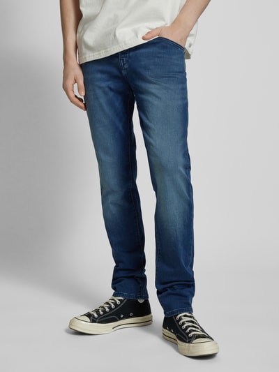 Jack & Jones Tapered Fit Jeans im 5-Pocket-Design Modell 'MIKE' Jeansblau 4