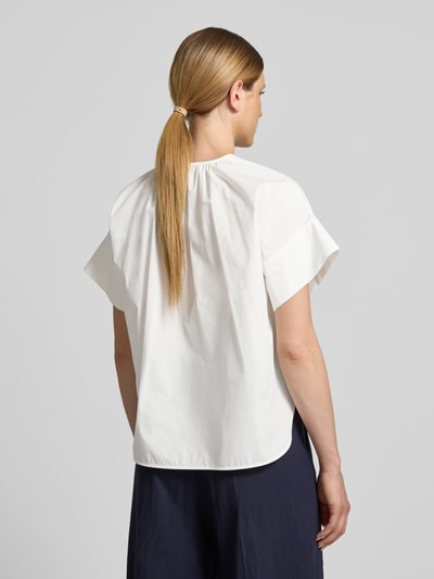 Weekend Max Mara Regular Fit Bluse aus reiner Baumwolle Weiss 5