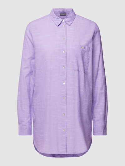 Montego Longbluse mit Webmuster Violett 2