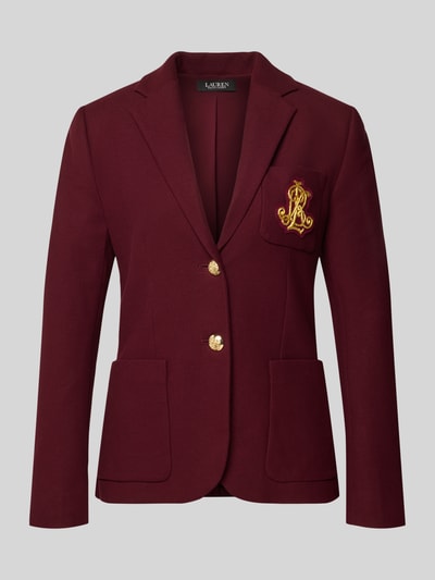 Lauren Ralph Lauren Blazer mit Reverskragen Bordeaux 2