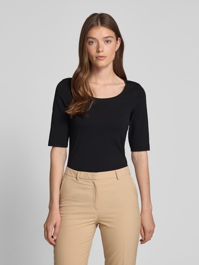 OPUS T-shirt z rękawem o dł. 1/2 model ‘Daily’ Czarny 4