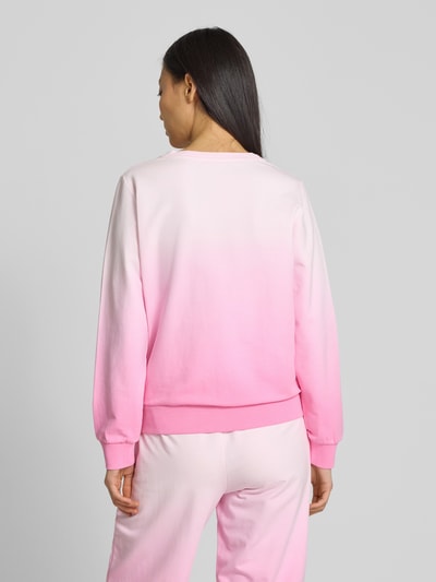 LIU JO SPORT Sweatshirt mit Strasssteinbesatz Rosa 5