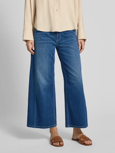 Cambio Cropped Jeans mit weitem Bein Blau 4