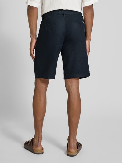 Marc O'Polo Regular Fit Shorts aus reinem Leinen Modell 'RESO JOGGER' Marine 5