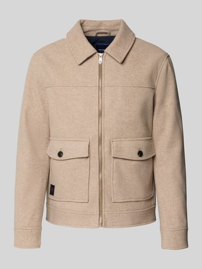 MCNEAL Regular Fit Jacke mit Viskose-Anteil Beige Melange 2