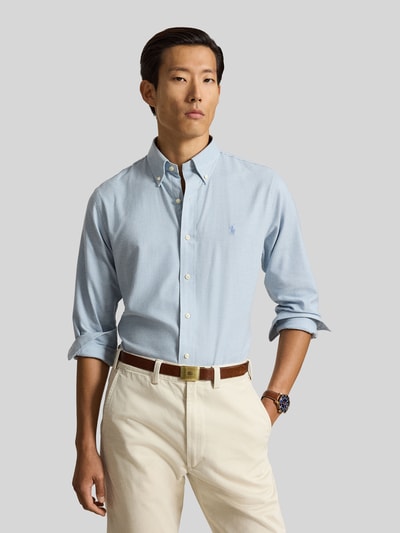 Polo Ralph Lauren Regular Fit Freizeithemd aus Baumwollmix Hellblau 4