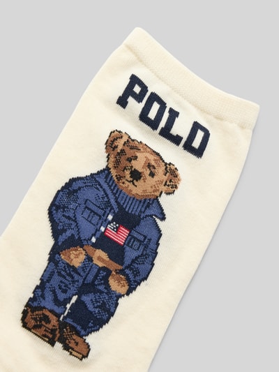 Polo Ralph Lauren Skarpety z nadrukiem z motywem z logo Beżowy 2