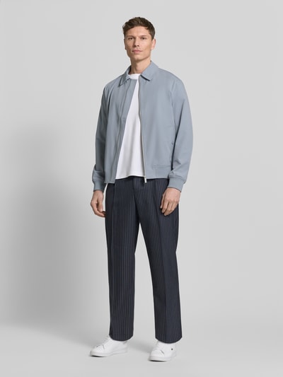Jake*s Studio Men Blouson z kołnierzem kent Szaroniebieski 1