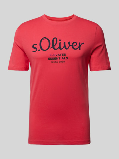 s.Oliver RED LABEL T-Shirt mit Rundhalsausschnitt Koralle 2