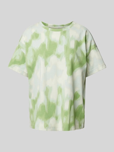 Jake*s Casual Oversized T-Shirt mit Allover-Print Grass 2