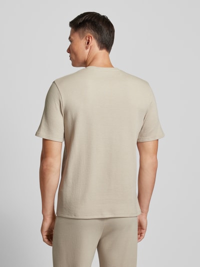 BOSS T-Shirt mit Strukturmuster Sand 5