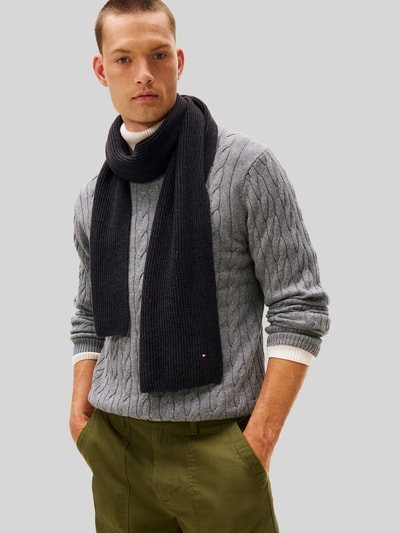 Tommy Hilfiger Schal mit Logo-Detail Anthrazit 1