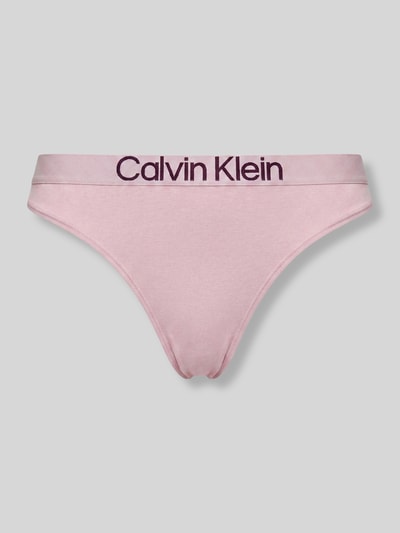 Calvin Klein Underwear String mit elastischem Label-Bund Rosa 2