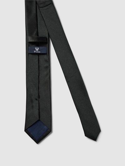 Willen Krawatte aus Seide mit dezentem Schimmer (6,5 cm) Black 2