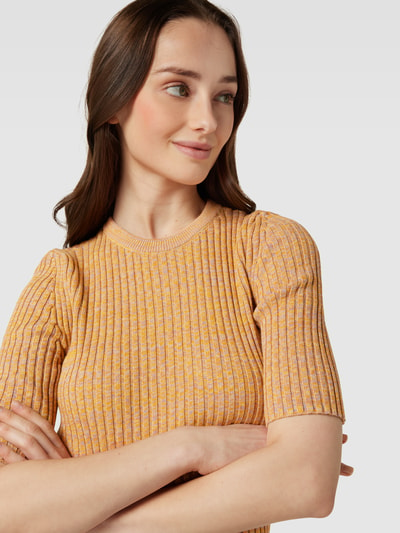 JAKE*S STUDIO WOMAN Gebreide pullover met 3/4-mouwen Oranje - 3