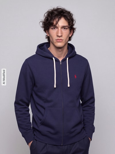 Polo Ralph Lauren Sweatjacke mit Logo-Stickerei Marine 4