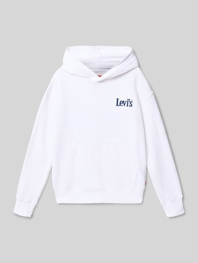 Levi’s® Kids Bluza z kapturem o kroju regular fit z mieszanki bawełny Biały 1