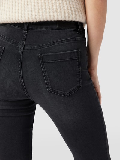 Marc Cain Jeans met labelpatch van leer Donkergrijs - 3