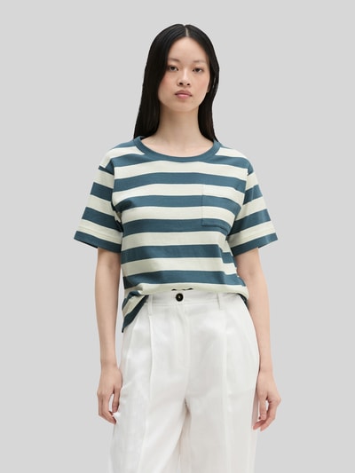 Marc O'Polo Loose Fit T-Shirt aus reiner Baumwolle Petrol 4