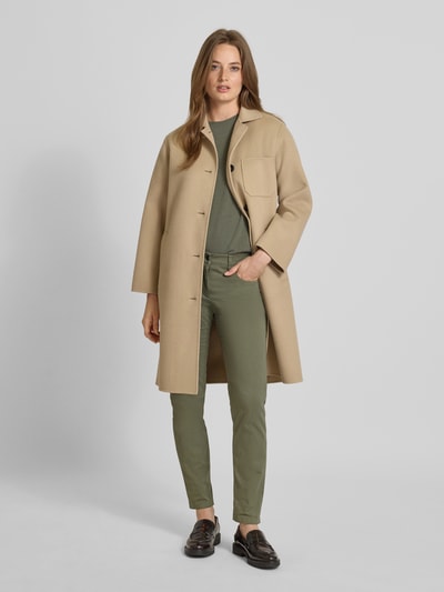 Luisa Cerano Hose mit Eingrifftaschen und elastischem Bund Khaki 1