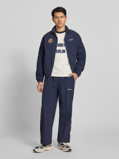 PROHIBITED Trackpants mit Label-Stitching Modell 'SLIPSTREAM' Marine 1
