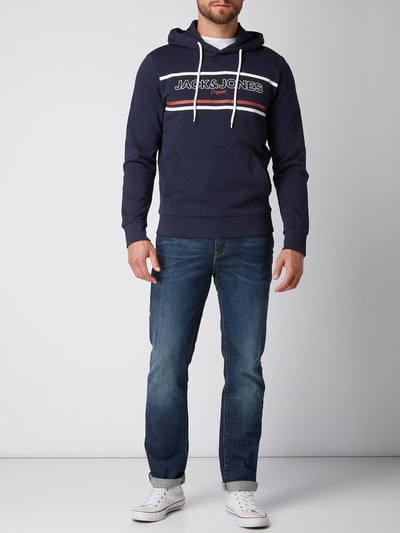 Jack & Jones Hoodie met logoprint Marineblauw - 1