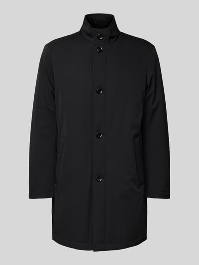MCNEAL Lange jas met opstaande kraag en steekzakken Zwart - 2