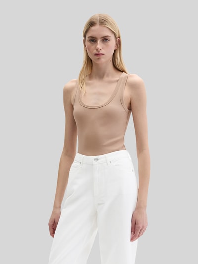 Marc O'Polo Regular Fit Top aus Baumwoll-Mix Sand 4