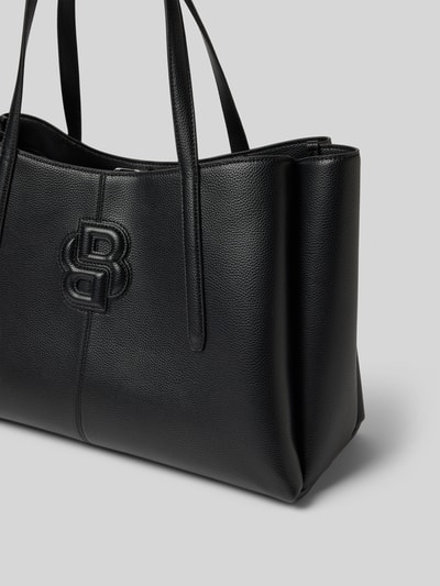 BOSS Torba shopper z monogramem z podwójną literą „B” Czarny 3