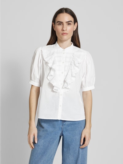 Essentiel Antwerp Regular Fit Hemdbluse mit Stehkragen Modell 'Hamadeus' Weiss 4