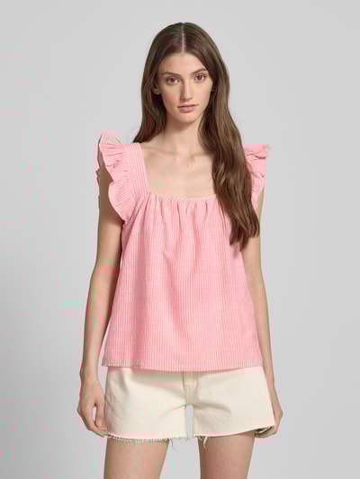 Pieces Relaxed Fit Trägertop aus Baumwoll-Leinen-Mix Modell 'APIA' Koralle 4