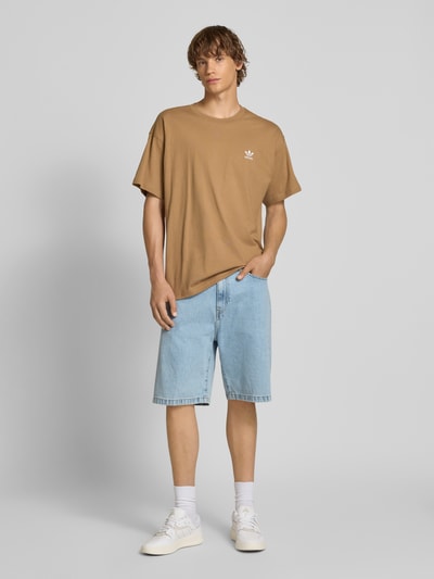 adidas Originals T-shirt met ronde hals Middenbruin - 1