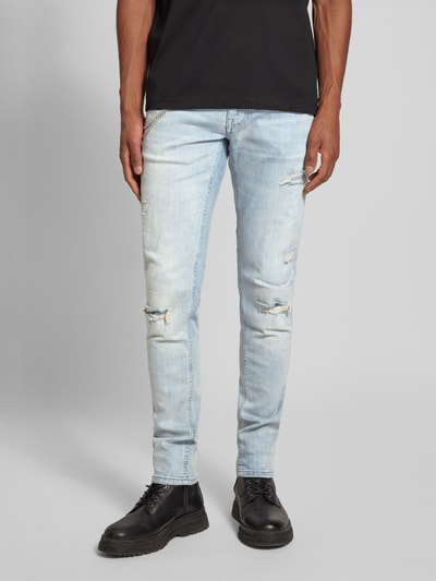 Antony Morato Jeansy o kroju tapered fit z efektem znoszenia Jeansowy niebieski 4