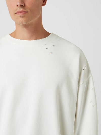 Progetto7 Sweatshirt im Destroyed-Look  Offwhite 3