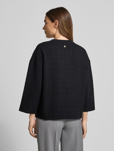 JOOP! Sweatshirt met structuurmotief, model 'Tashina' Zwart - 5