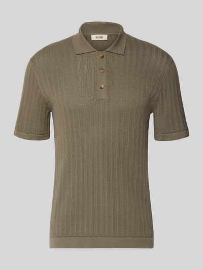 ONLY & SONS Regular Fit Poloshirt aus Baumwoll-Mix Modell 'MOON' Taupe 2