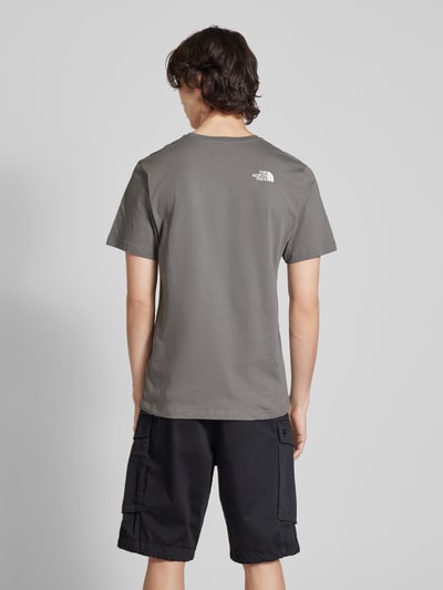 The North Face T-shirt met labelprint, model 'EASY' Antraciet - 5