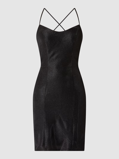Luxuar Sukienka koktajlowa z efektem błyszczącym  Czarny 2