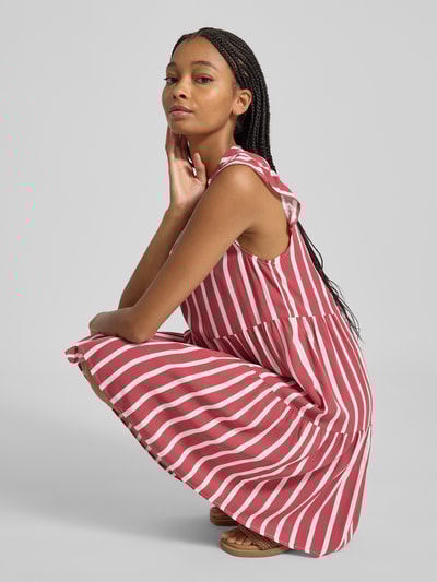 Only Jurk in A-lijn van pure viscose, model 'PRIME' Roestrood - 3