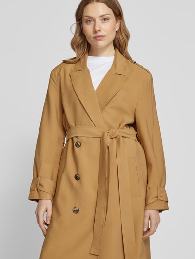 Bash Trenchcoat met strikceintuur, model 'NANA' Beige - 3