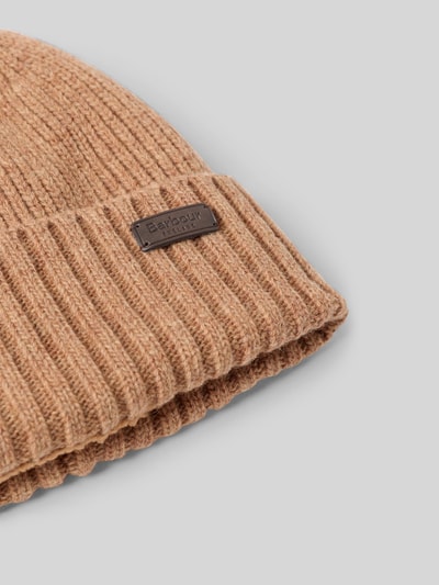 Barbour Czapka beanie z mieszanki wełny model ‘CARLTON’ Beżowy 2