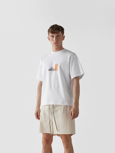 Jacquemus T-Shirt mit Motiv-Print Weiss 4