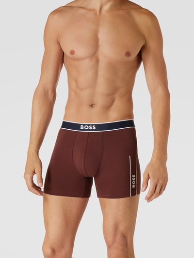 BOSS Boxershort met labeldetail Bordeaux - 1