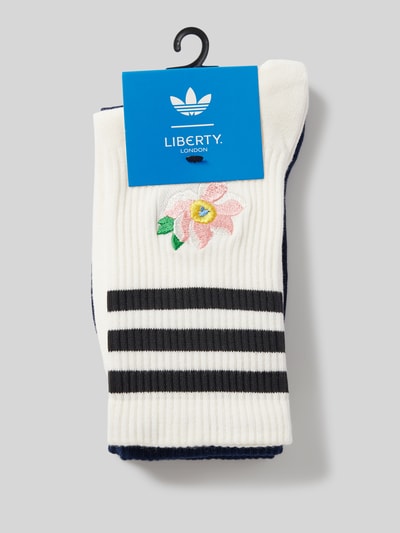 adidas Originals Socken mit Motiv-Stitching Modell 'LIBERTY' im 2er-Pack Black 3