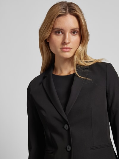 Jake*s Collection Blazer mit mit Viskose-Anteil und Paspeltaschen Black 3