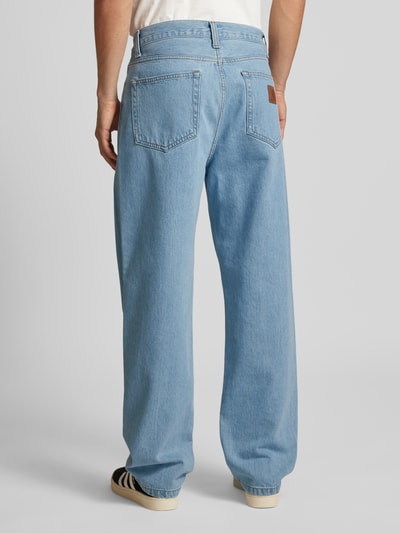 Carhartt Work In Progress Straight Leg Jeans im 5-Pocket-Design Modell 'AARON' Jeansblau 5