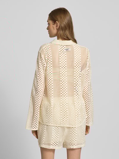 Colourful Rebel Regular Fit Bluse mit Lochmuster Modell 'Lexi' Offwhite 5