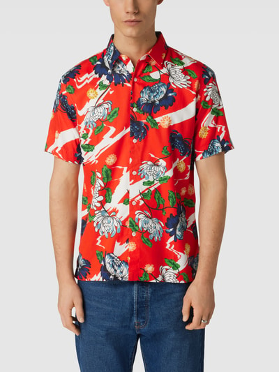 Superdry Regular fit vrijetijdsoverhemd met kentkraag, model 'VINTAGE HAWAIIAN' Rood - 4